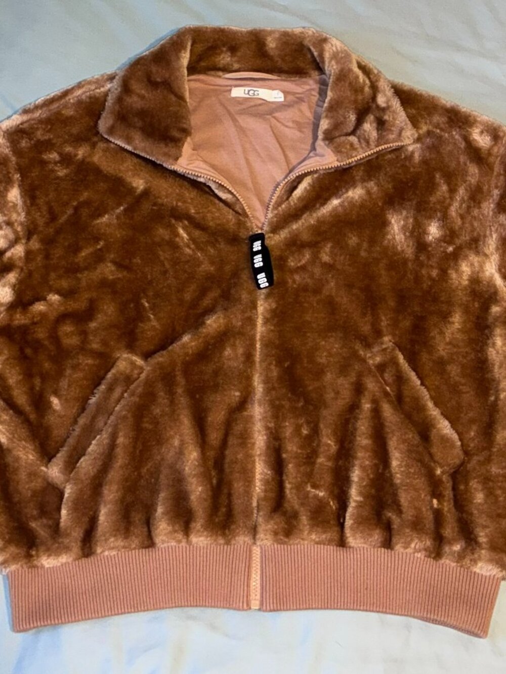 UGG Women's Laken Jacket in a Carmel Brown size Small